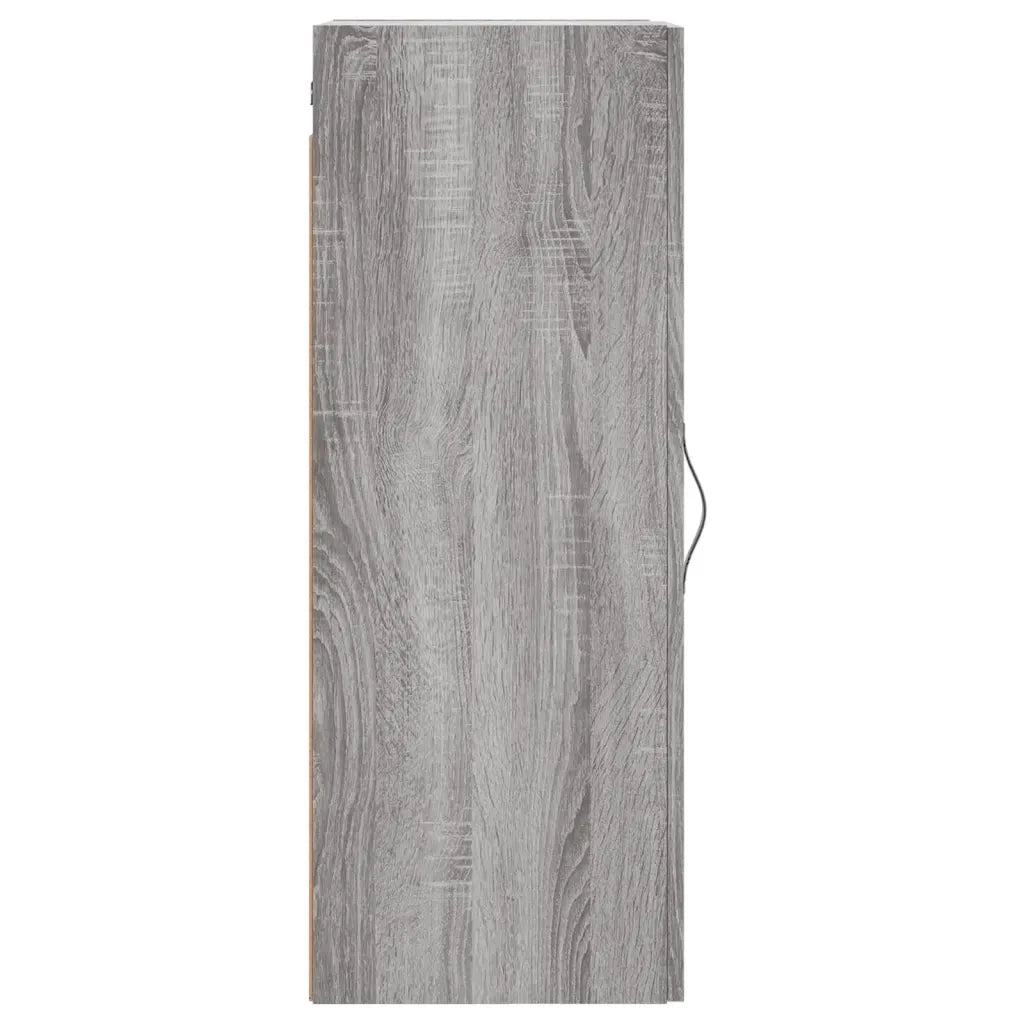 Mobile a Parete Grigio Sonoma 34,5x34x90 cm Legno Multistrato 835000