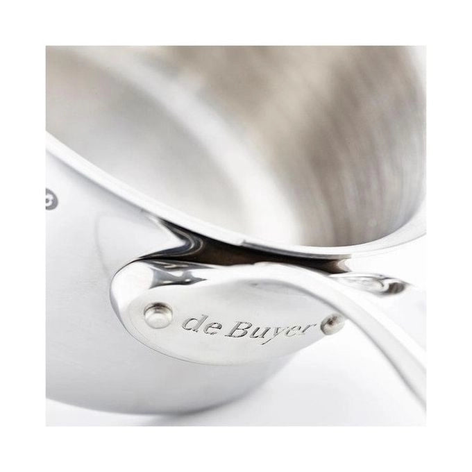 DE BUYER 3746.18 Affinity Casseruola in Acciaio Inox 5 Strati con Coperchio 18 cm Capacita' 2,4 L Induzione e Forno colore Acciaio inossidabile