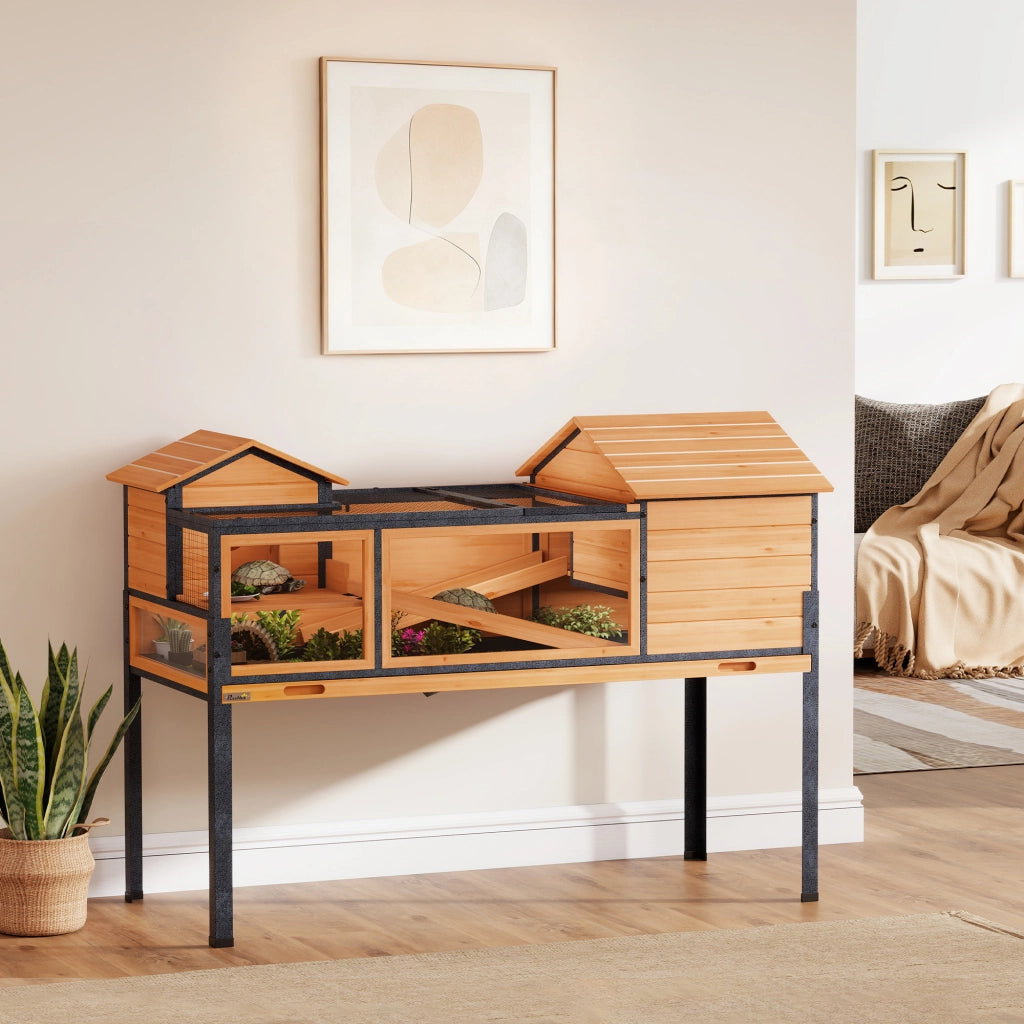 Casetta per Animali Domestici ¨C Minimal ¨C Legno, Metallo, Giallo