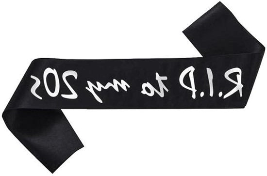 Regalo di addio ai 20 anni - decorazione del 30° compleanno Sash per uomo e donna