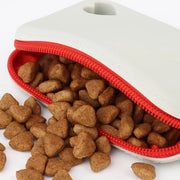 Due sacchetti in silicone per passeggiate cani e gatti - Facili da pulire - Disegno compatto - Con chiusura a cerniera e polsiera - Blu e grigio chiaro