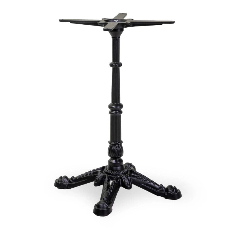 Base Tavolo Bistrot Ghisa 4 Zampe Nero Cm 43x43h72
