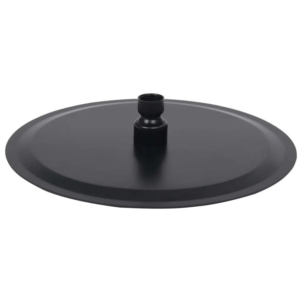Testa Doccia a Pioggia in Acciaio Inox 25 cm Rotonda Nera 147691
