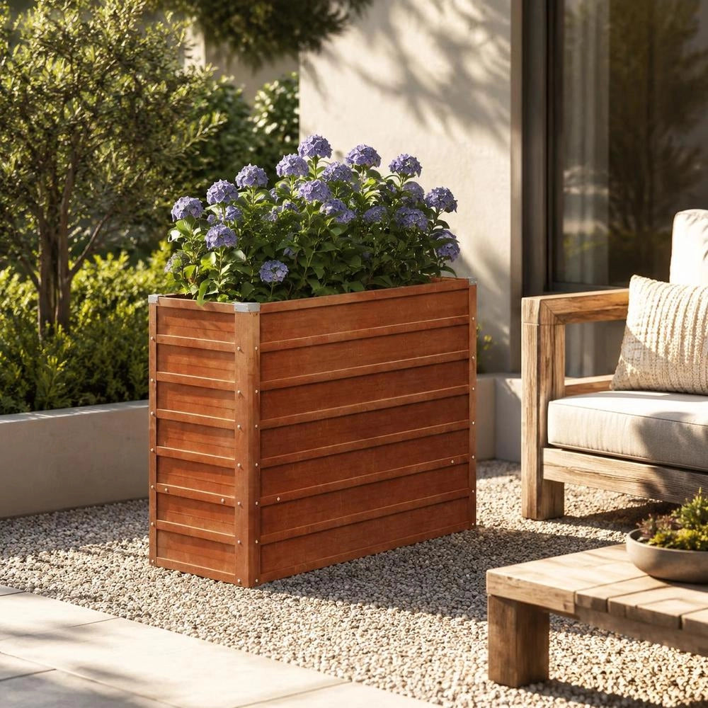 Rusty Raised Bed 100x40x77 Cm Corten Steel