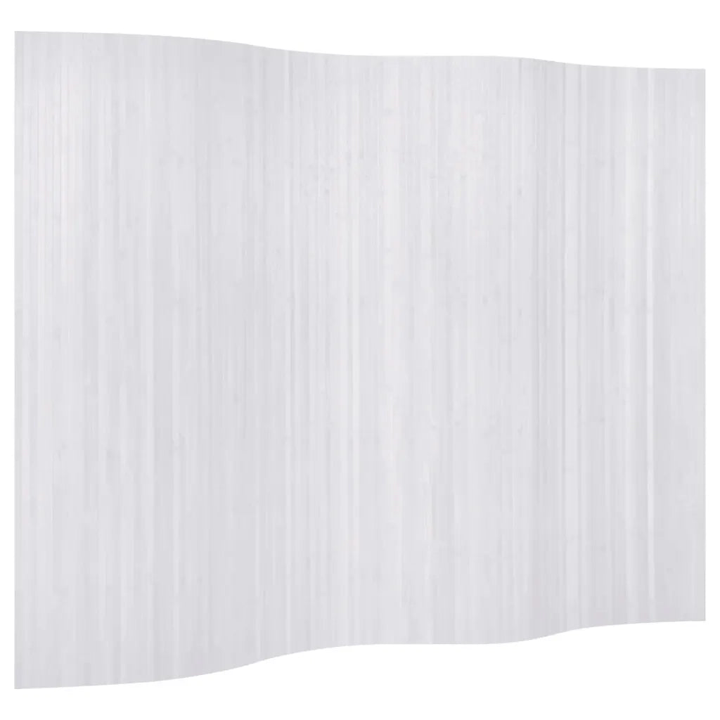 Pannello Divisore per la Stanza | Paravento | Divisorio Ambienti in Bamb¨´ Bianco Larghezza 250 cm Altezza 165 cm