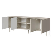Madia Canino, Credenza 2 Ripiani, 200x42x75h cm Beige