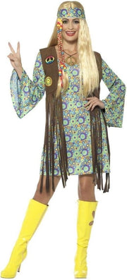 Costume da Hippie per Donna - Abito da Hippie con Costume, Taglia M