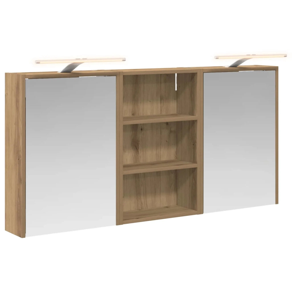 Set di Armadi da Bagno con lo scaffale 3 pcs 126 x 16 x 62.5 cm 3403839