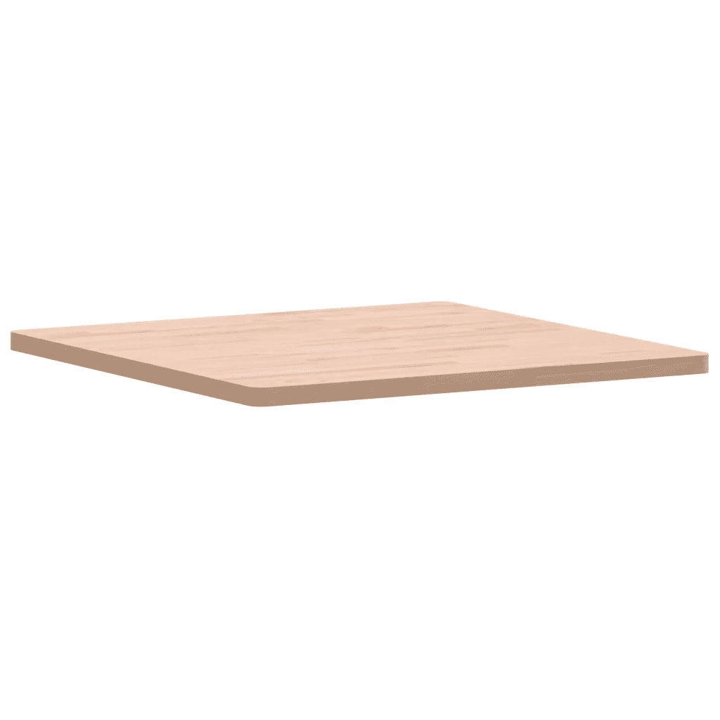Piano per Tavolo | Superficie Tavolo | Piano Scrivania 70x70x2,5 cm Quadrato Legno Massello di Faggio