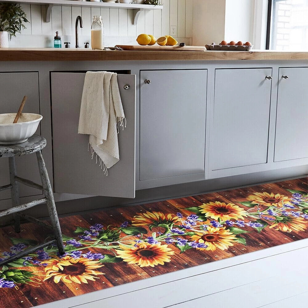 Tappeto Cucina Gomma Pvc 51x300 cm Antimacchia Passatoia Antiscivolo Antisfilo Lavabile Dis_K