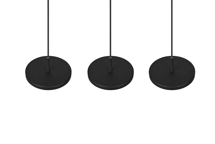 Lampada a Sospensione da Interno a LED in Metallo Nero Opaco