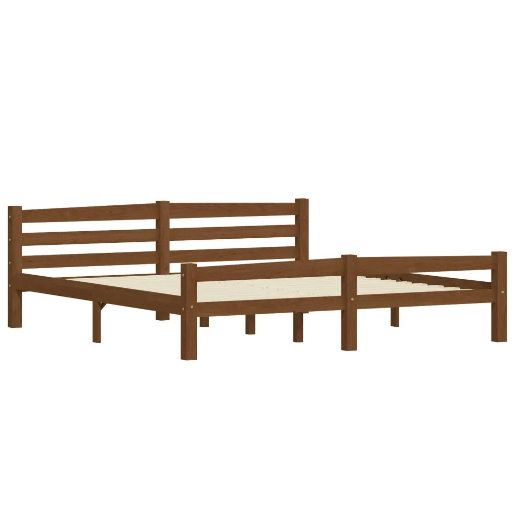 Giroletto senza Materasso Ambrato 180x200 cm in Legno di Pino