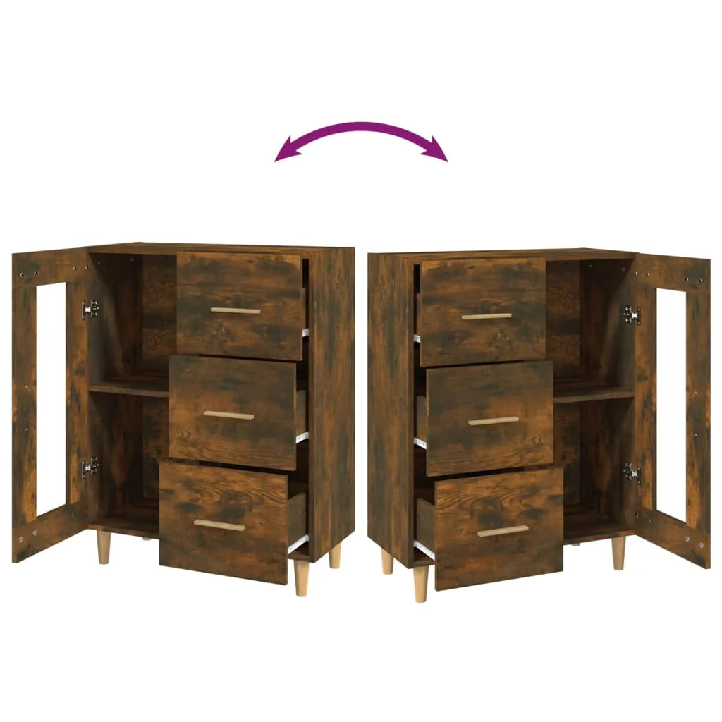 Buffet credenza cassettiera armadio mobile contenitore organizer per cucina soggiorno salotto 69,5 x 34 x 90 cm legno ingegnerizzato marrone 02_0031026
