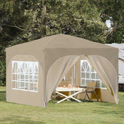 Tenda per feste a pop-up 290 x 290 x 245 cm Crema