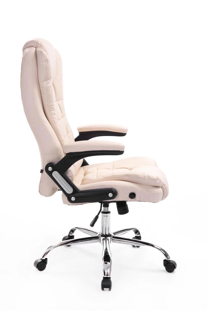 Sedia da ufficio Thor in similpelle crema