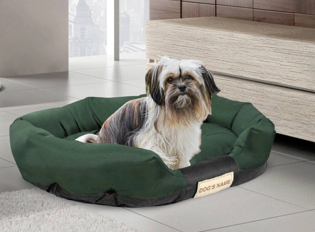 AIO FACTORY XL Letto per cani 115x95 cm Personalizzabile Impermeabile Verde