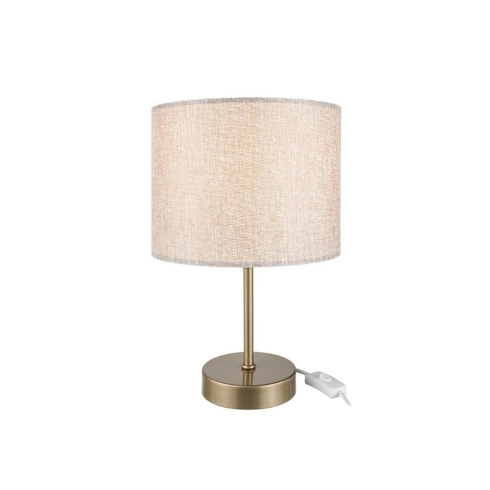 Lampada da tavolo con paralume cilindrico sabbia Flora ASZ1496