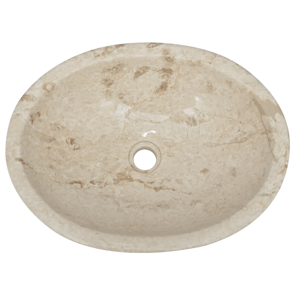 Lavandino-Lavello Crema 53x40x15 cm in Marmo