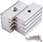 Magnetoni neodymium extra forti - Magneetto grande piatto con foro a vite - 8 pezzi 

Specifiche tecniche: 
- Materiale: Neodymium 
- Diametro: 
- Spessore: 
- Peso: 
- Foro a vite: