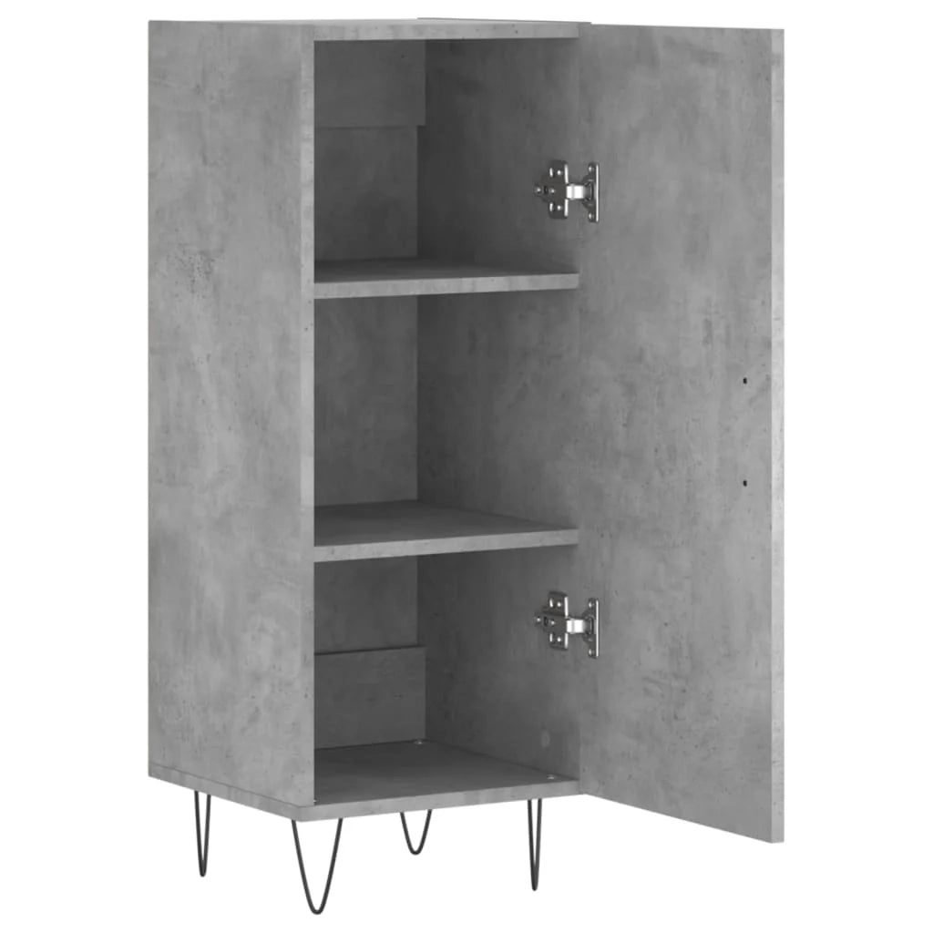 Buffet credenza cassettiera armadio mobile contenitore organizer per cucina soggiorno salotto 34,5 x 34 x 90 cm legno ingegnerizzato grigio 02_0031874