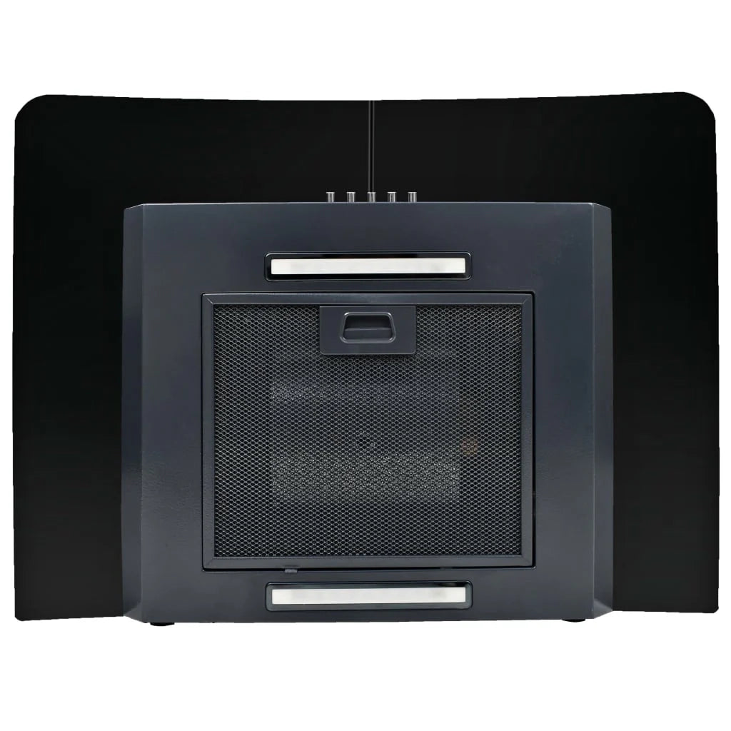 Cappa aspirante a parete in acciaio inox 756 m³/h 60 cm nero 02_0005876