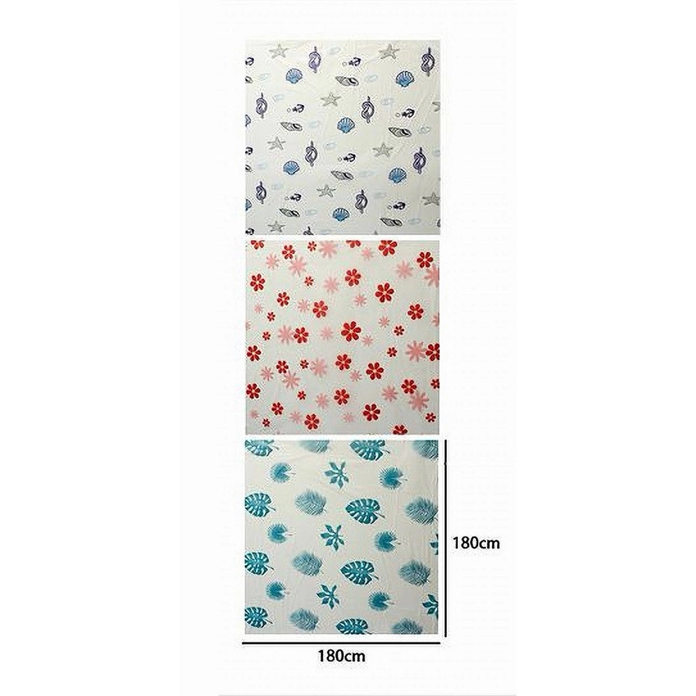 Trade Shop - Tenda Per Doccia Varie Fantasie Impermeabile 180x180cm Con 12 Anelli Bagno 59825 -