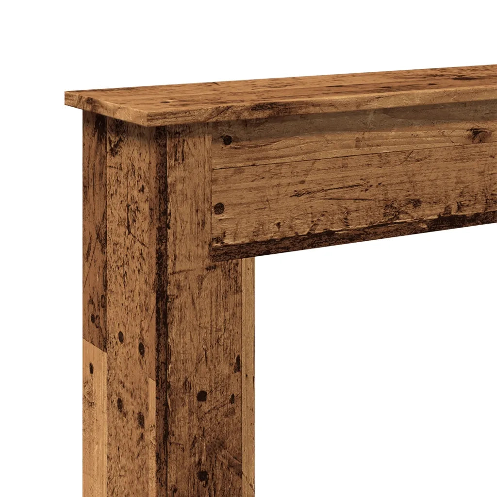 Cornice per Camino Legno Antico 75x20x87,5 cm in Truciolato CFW3020105