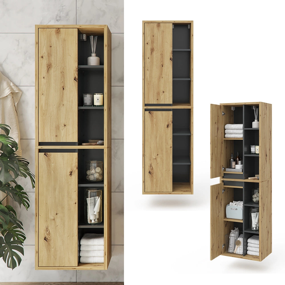 Vicco Mobile da bagno Rovere artigianale 50 x 170 cm