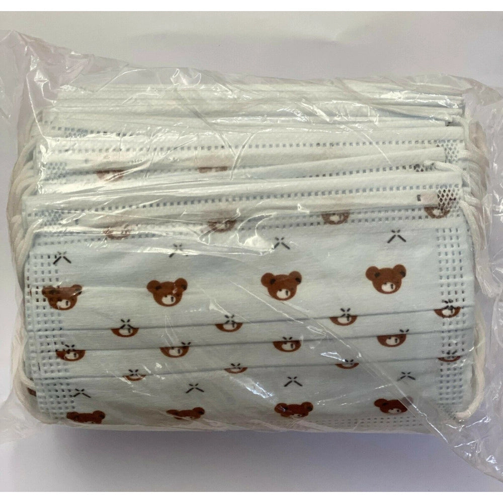 Trade Shop - Set Da 50 Mascherine Tnt Protettive Viso Chirurgiche Monouso Mascherina Bambini -