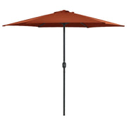 Ombrellone da esterno con palo in alluminio 270 x 246 cm terracotta 02_0008291