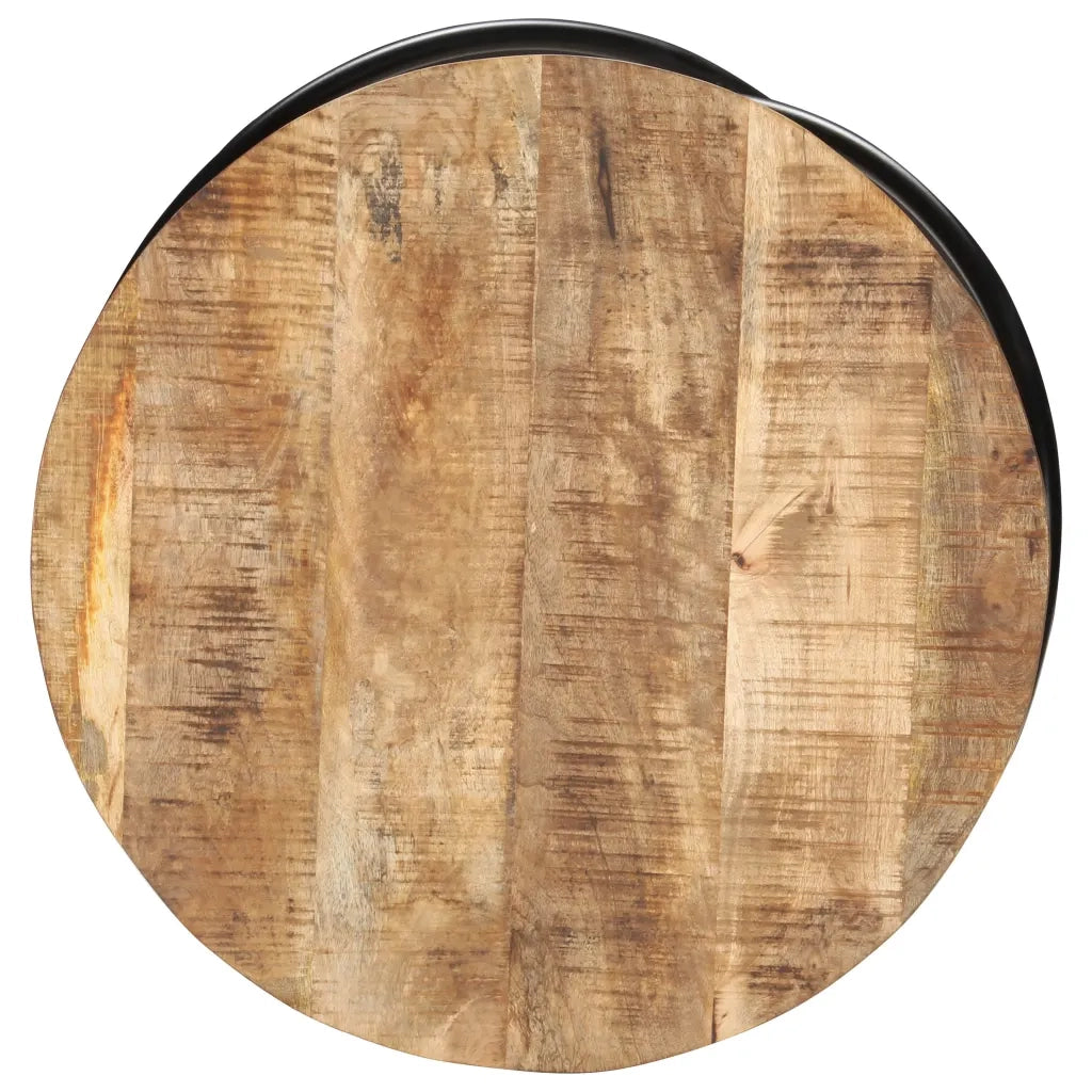Tavolino da CaffÃ¨ Nero 60x60x40 cm in Massello di Mango Grezzo cod mxl 15295