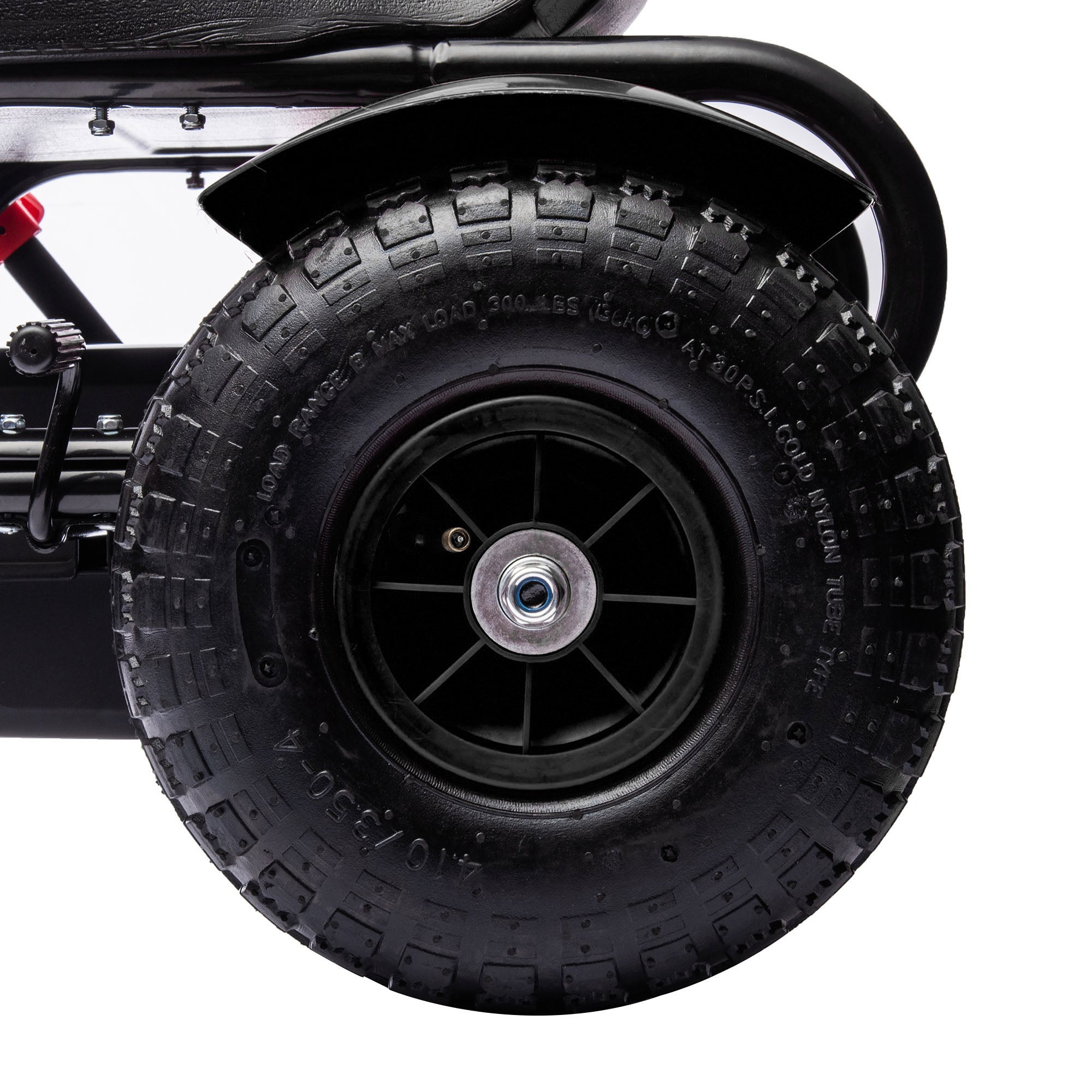 Go Kart a Pedali per Bambini 5-12 Anni con Sedile Regolabile e Freno a Mano Nero