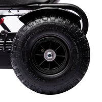 Go Kart a Pedali per Bambini 5-12 Anni con Sedile Regolabile e Freno a Mano Nero