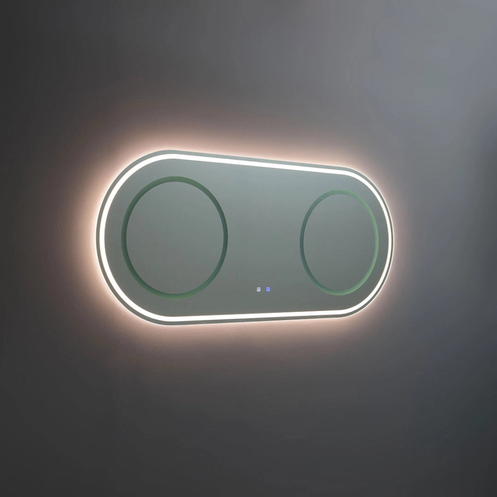 Specchio ovale 180x80 con illuminazione led