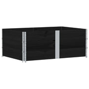 Fioriera rialzata per piante fiori terrazza giardino 150 x 100 cm legno massello di pino nero 02_0037425