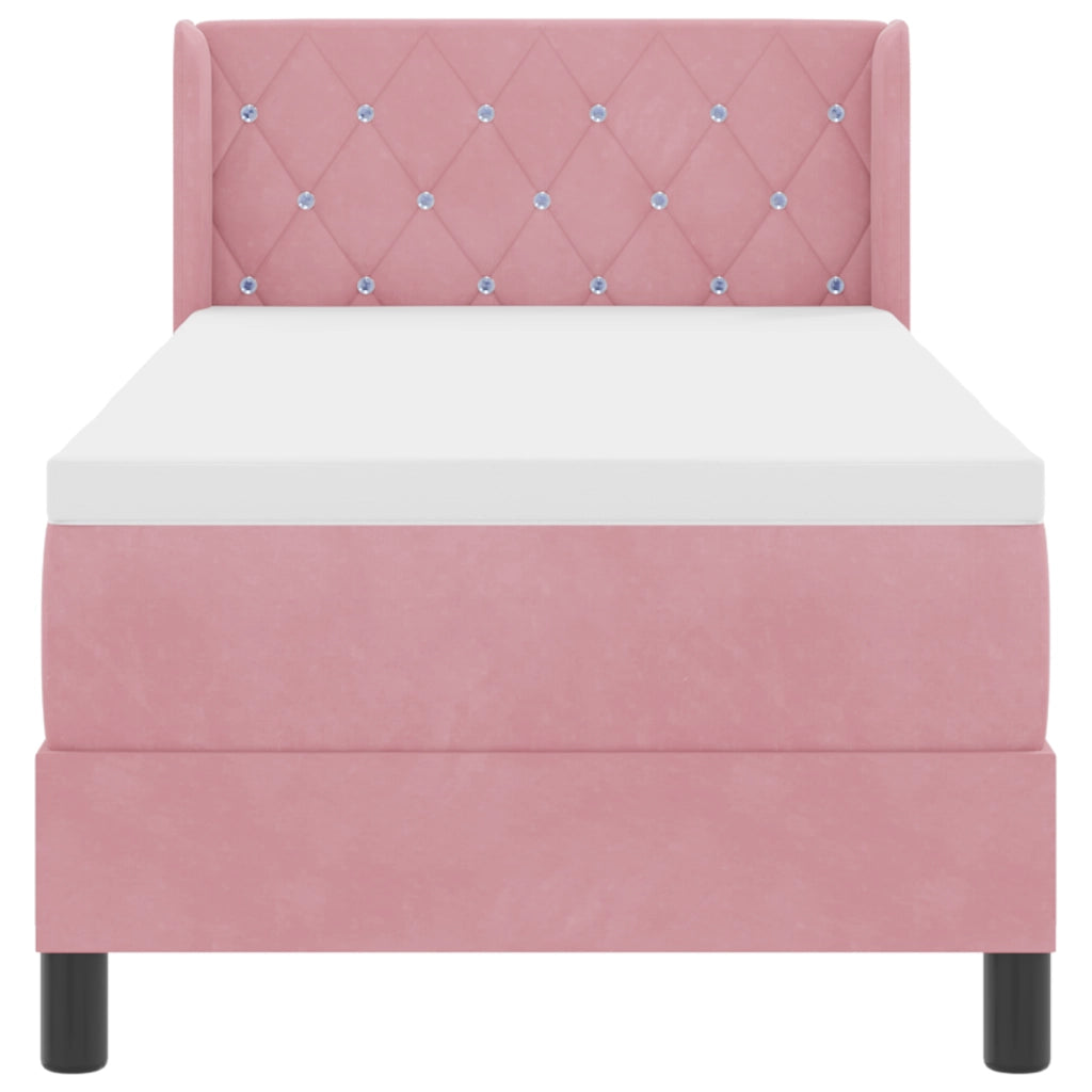 Letto con Struttura a Box Rosa 80x200 cm