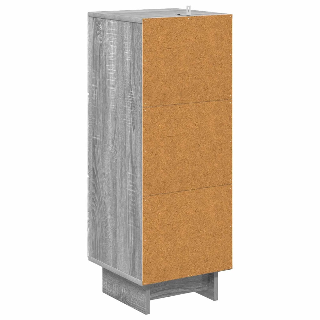 Mobile con Cassetti Grigio Sonoma 33 x 34,5 x 90 cm