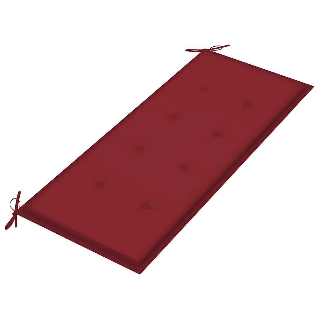 Panca da Giardino con Cuscino 120 cm in BambÃ¹