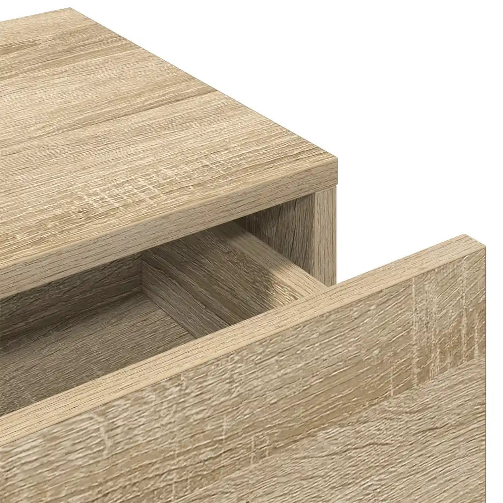Scaffale a Parete con Cassetti Sonoma 80x33x17 cm in Truciolato 859979
