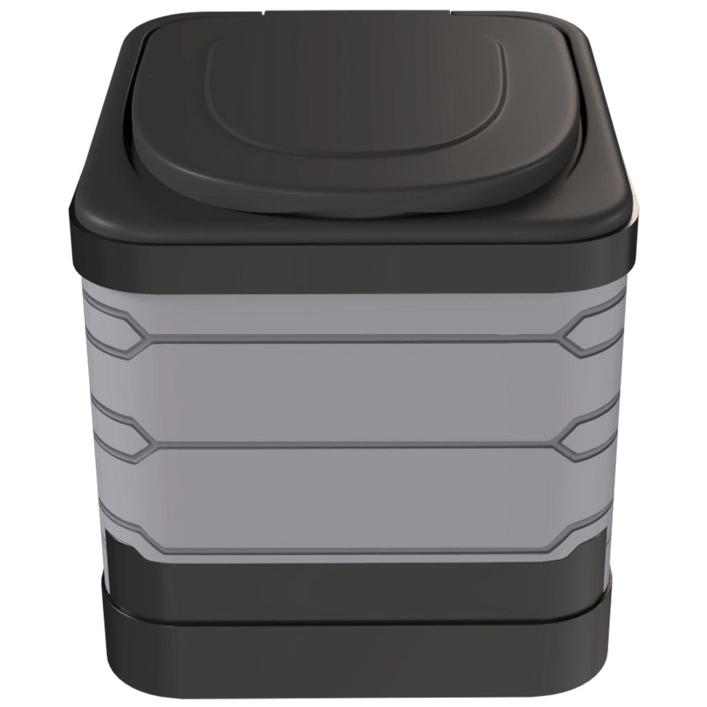 Toilette da campeggio portatile ¨C Zephmum ¨C Grigio con 12 sacchetti e 12 sacchi