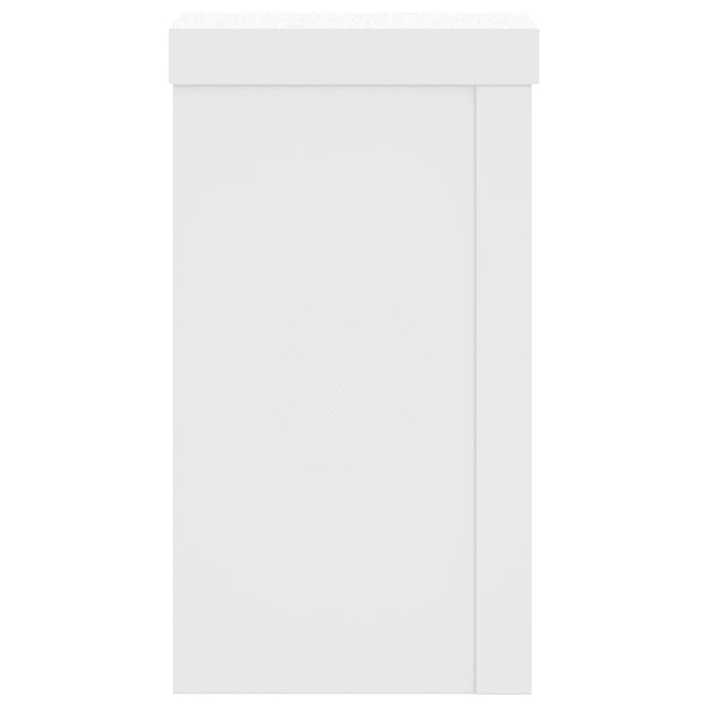 Supporti per Piante 2 pz Bianchi 10x10x18 cm Legno Multistrato 852879