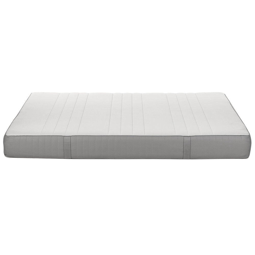 Materasso in schiuma bianco e grigio EU Matrimoniale Duro con cerniera e copertura in poliestere 180 x 200 cm rimovibile Accessori per la camera da letto
