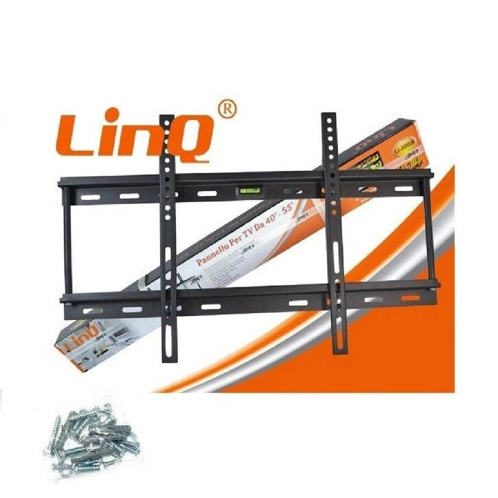 Trade Shop - Staffa Porta Tv A Muro Suppporto Da 40″ A 55″ Fino A 80kg Li-j003 Livella Bolla -