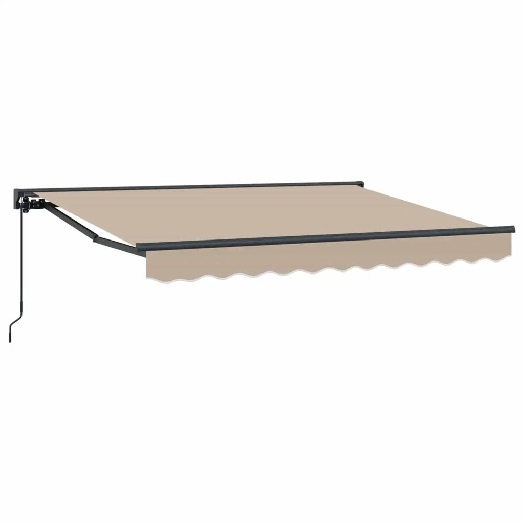 Tenda da Sole | Tenda retrattile manuale Beige 3,5 x 2 m