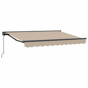 Tenda da Sole | Tenda retrattile manuale Beige 3,5 x 2 m