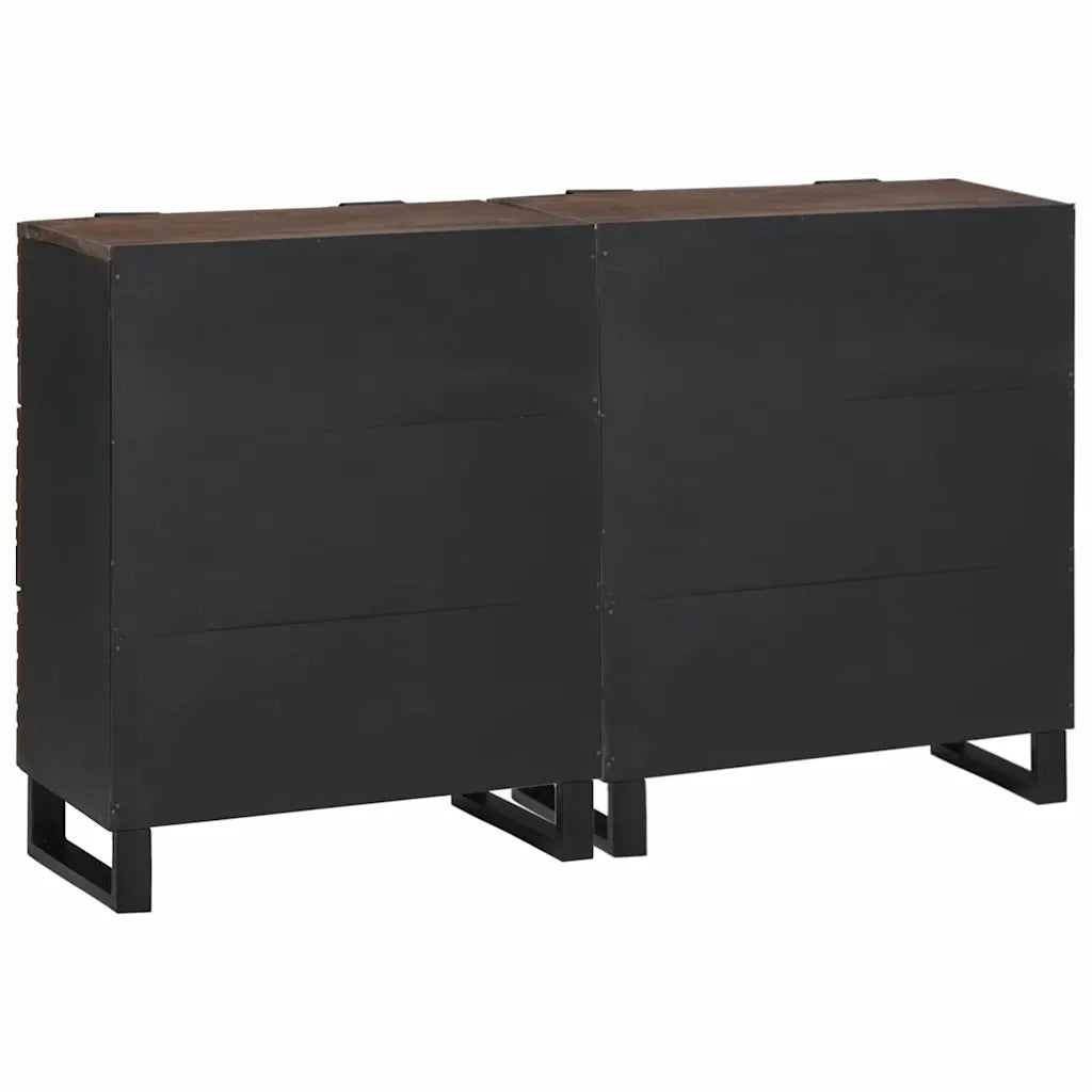 Set di Credenze 2 pz | Madia | Buffet da pranzo | Armadio da pranzo Noce 120 x 33,5 x 75 cm