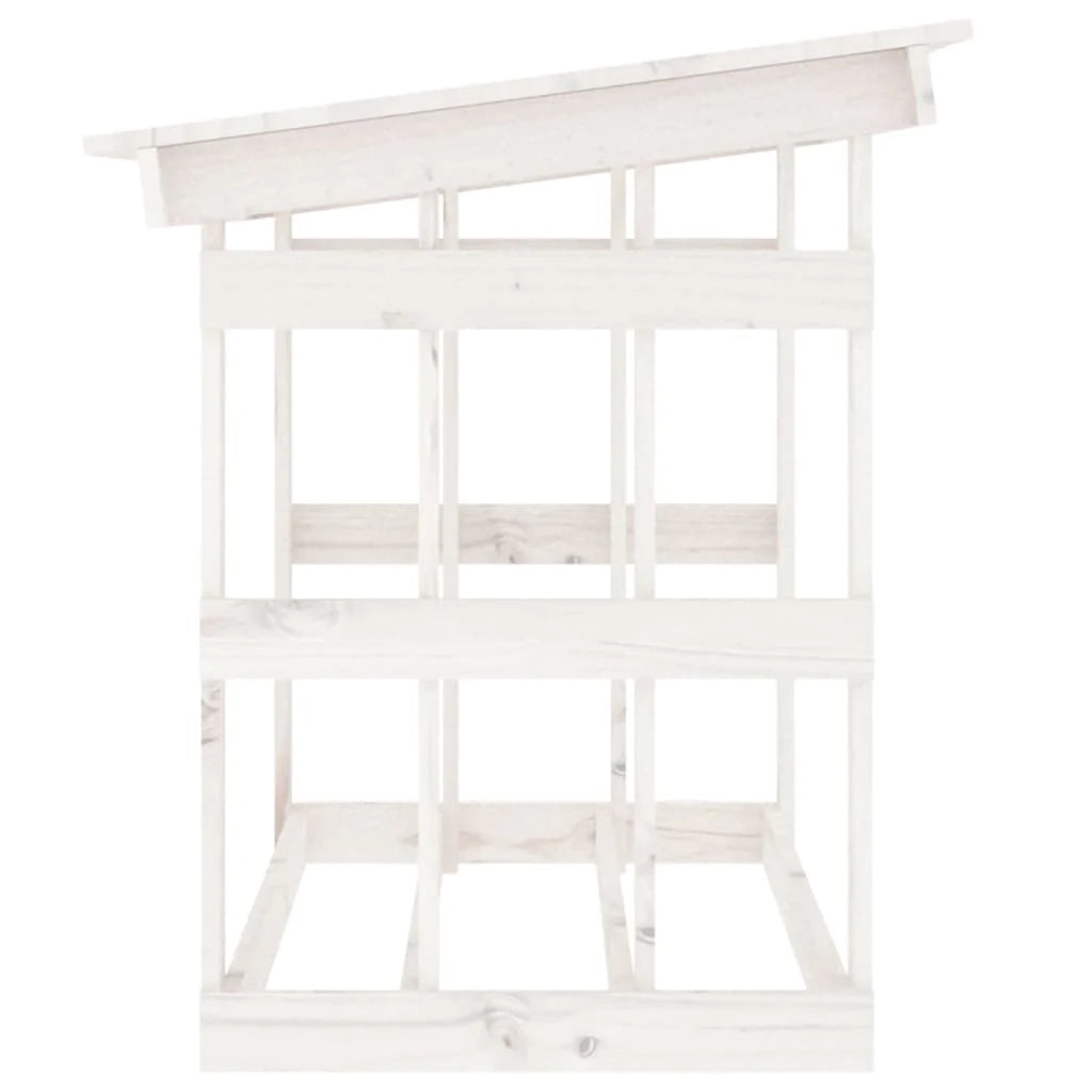 Portalegna portalegna organizer portaoggetti 108 x 64,5 x 77 cm legno di pino bianco 02_0045105