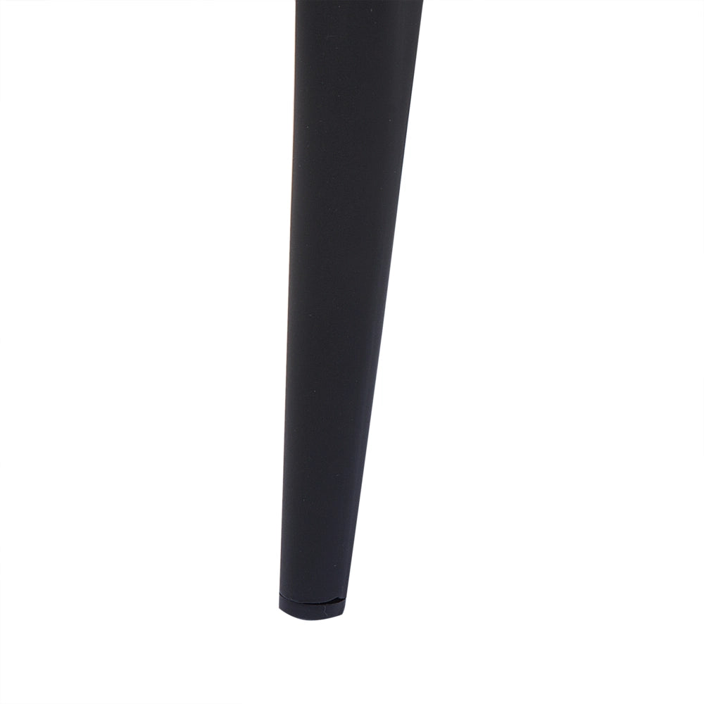 Set di 2 sedie da pranzo in tessuto di velluto verde menta moderno design retrò gambe oblique nere