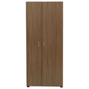 Armadio Multiuso 77x34x180 Colore Quercia 2 Ante E 5 Ripiani