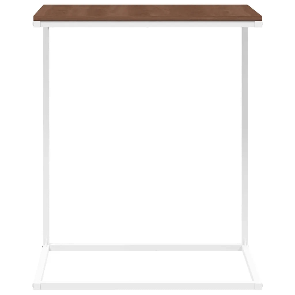 Tavolino da Salotto Bianco 55x35x66 cm in Legno Multistrato cod mxl 58273